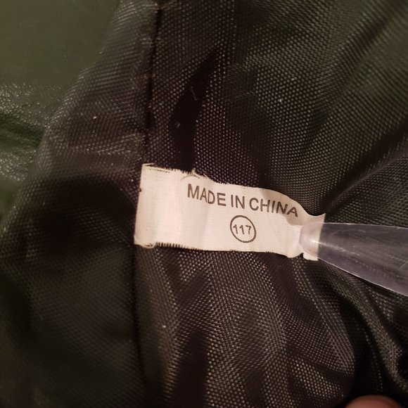 BUENO Green Slouchy Tote Bag Sz Large Vegan Leather Tassels Zippers *NOTE issues - Picture 9 of 16